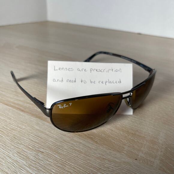 Ray-Ban RB3342 Warrior 004/51 Gunmetal Sunglasses FRAMES ONLY 60-12 READ - Picture 1 of 10